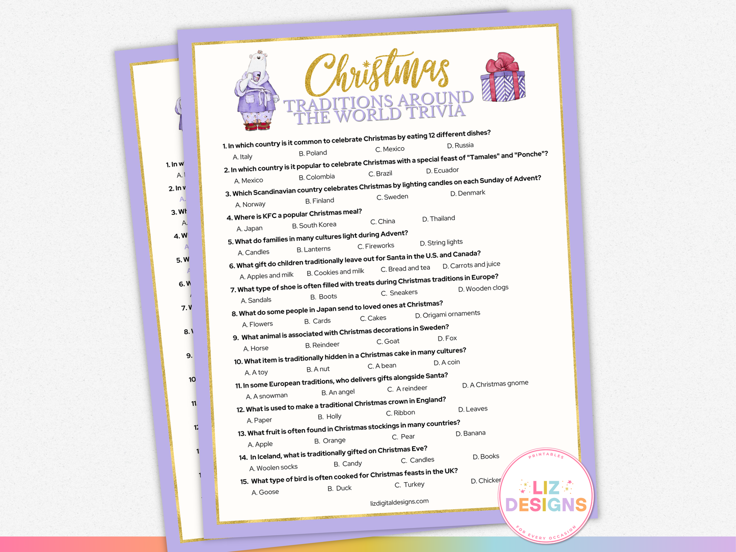 Christmas Traditions Around the World Trivia