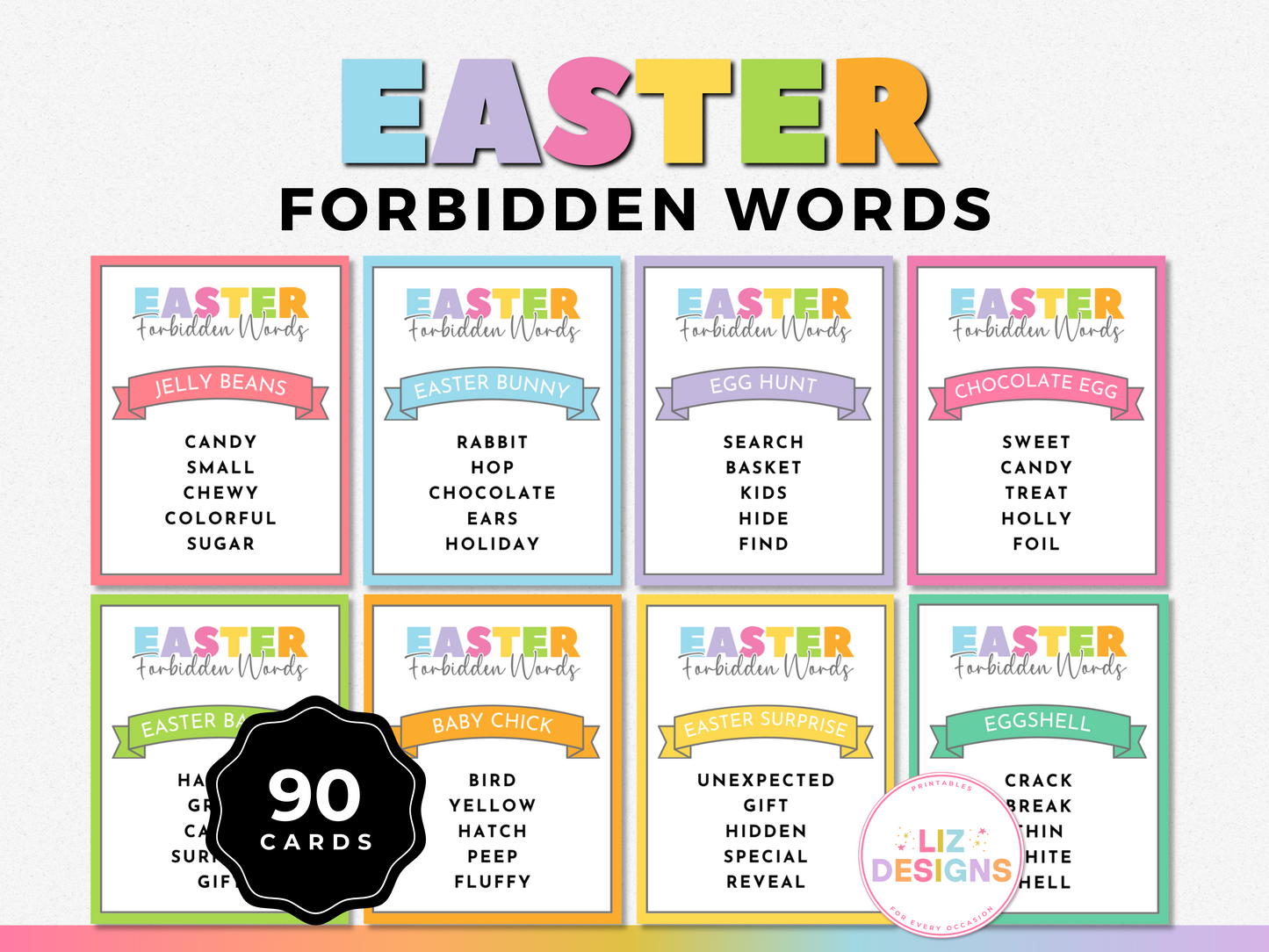 Easter Forbidden Words Game