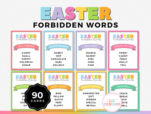 Easter Forbidden Words Game