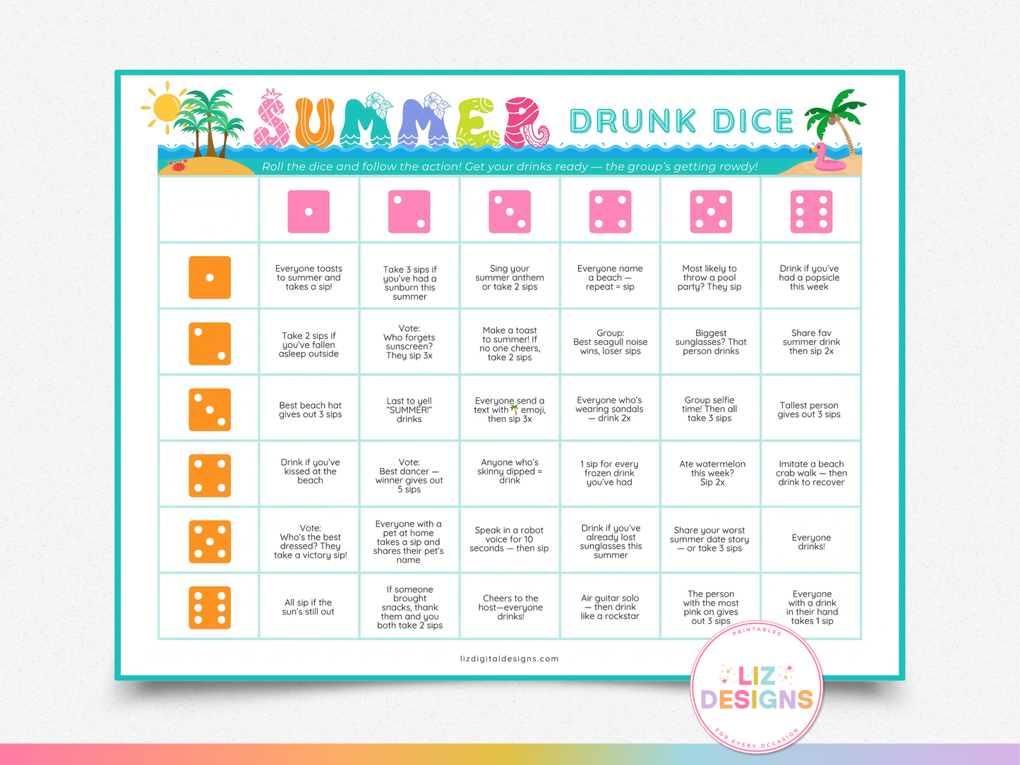 Drunk Dice - Summer Edition