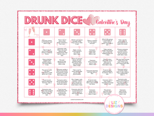 Drunk Dice - Galentine's Day Edition