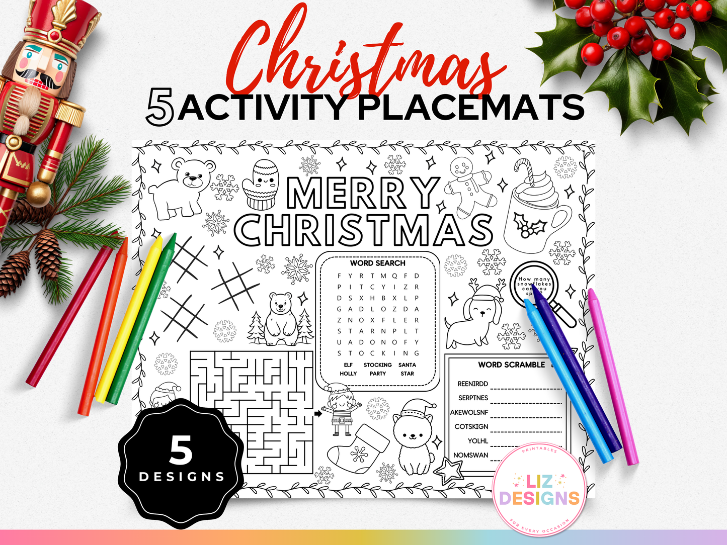 Christmas Activity Placemats