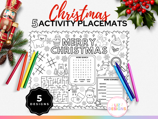 Christmas Activity Placemats