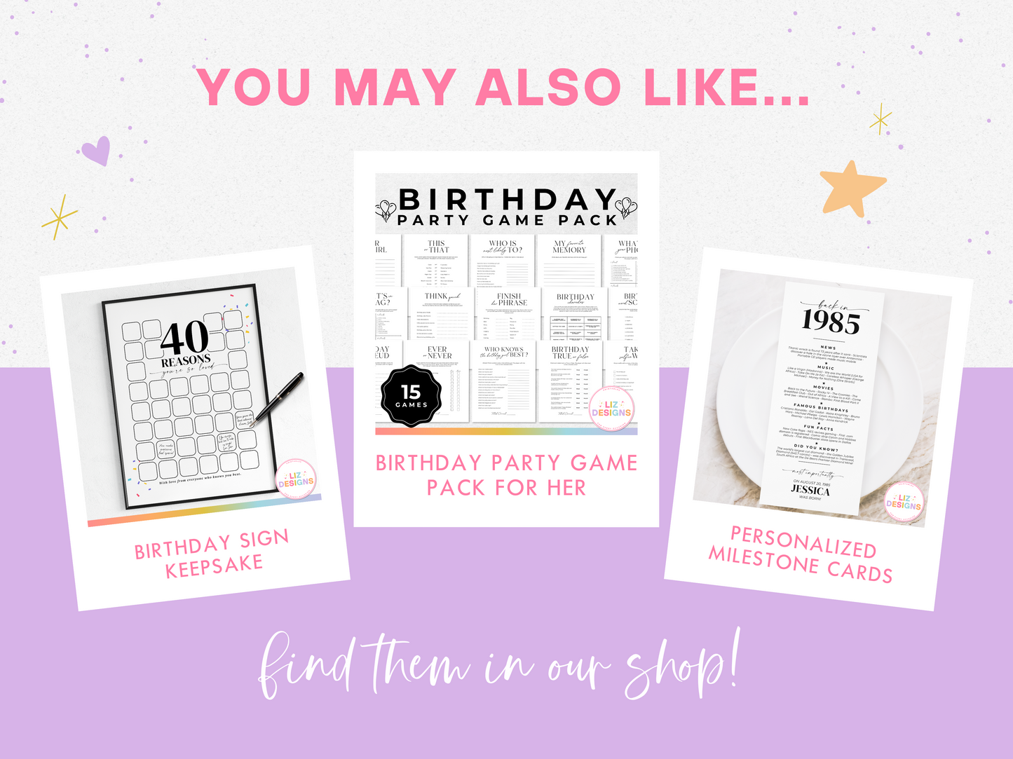 40th Birthday Survival Kit Tags
