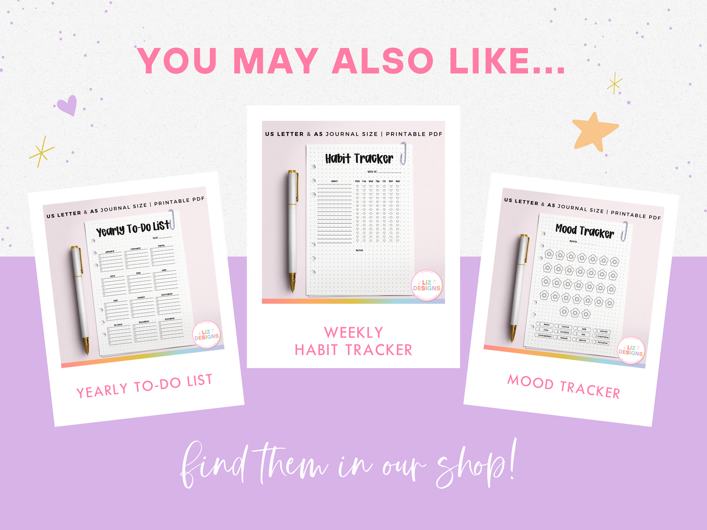 Plants Mood Tracker (Planner Insert)