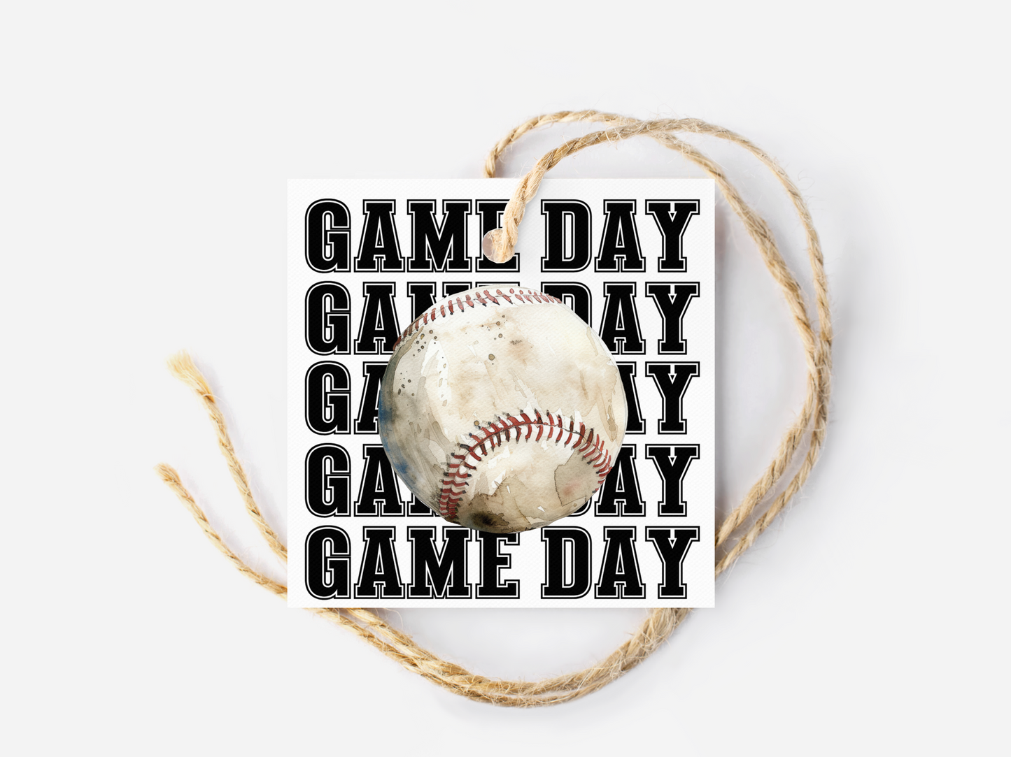 Baseball Game Day Treat Tags