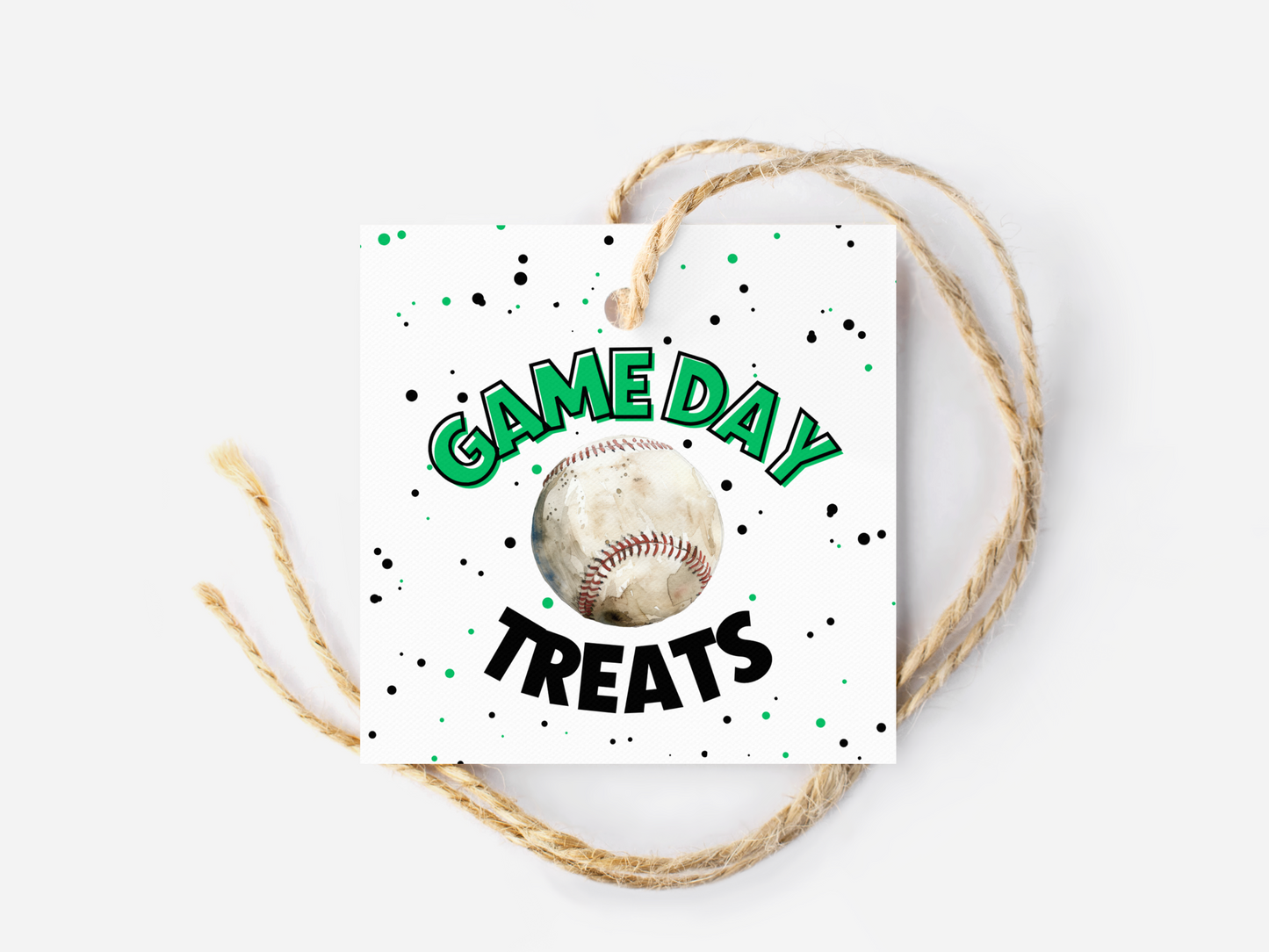 Baseball Game Day Treat Tags