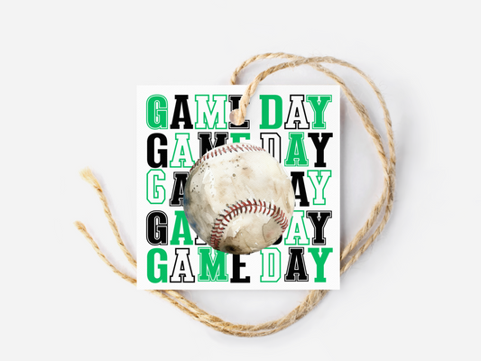 Baseball Game Day Treat Tags