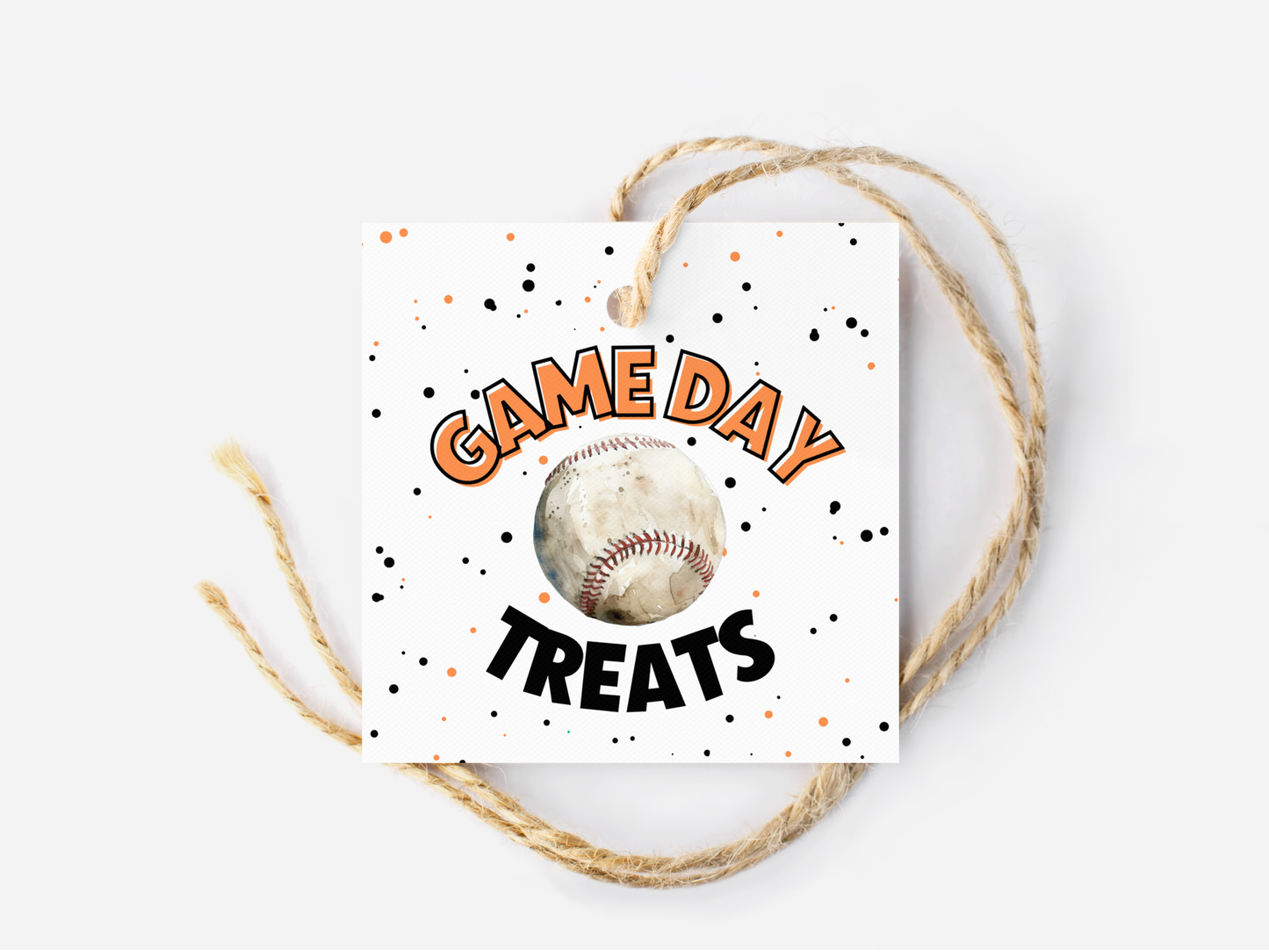 Baseball Game Day Treat Tags