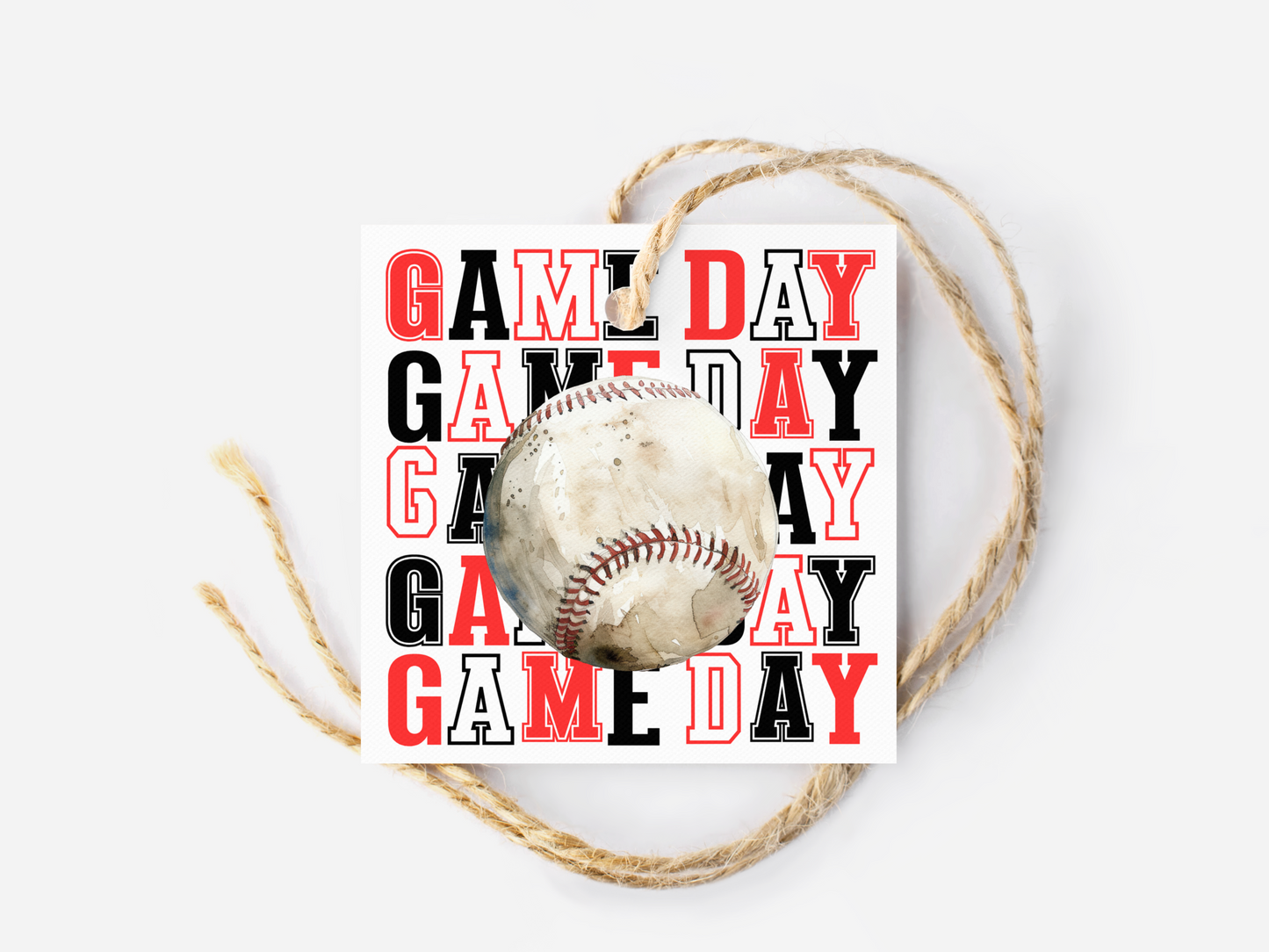 Baseball Game Day Treat Tags