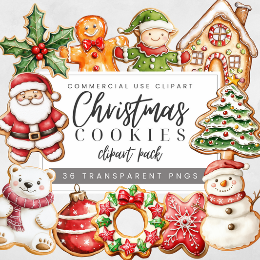 Christmas Cookies Clipart Pack