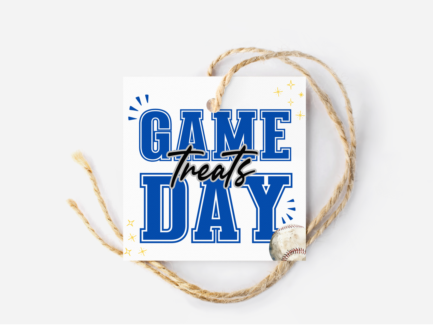 Baseball Game Day Treat Tags