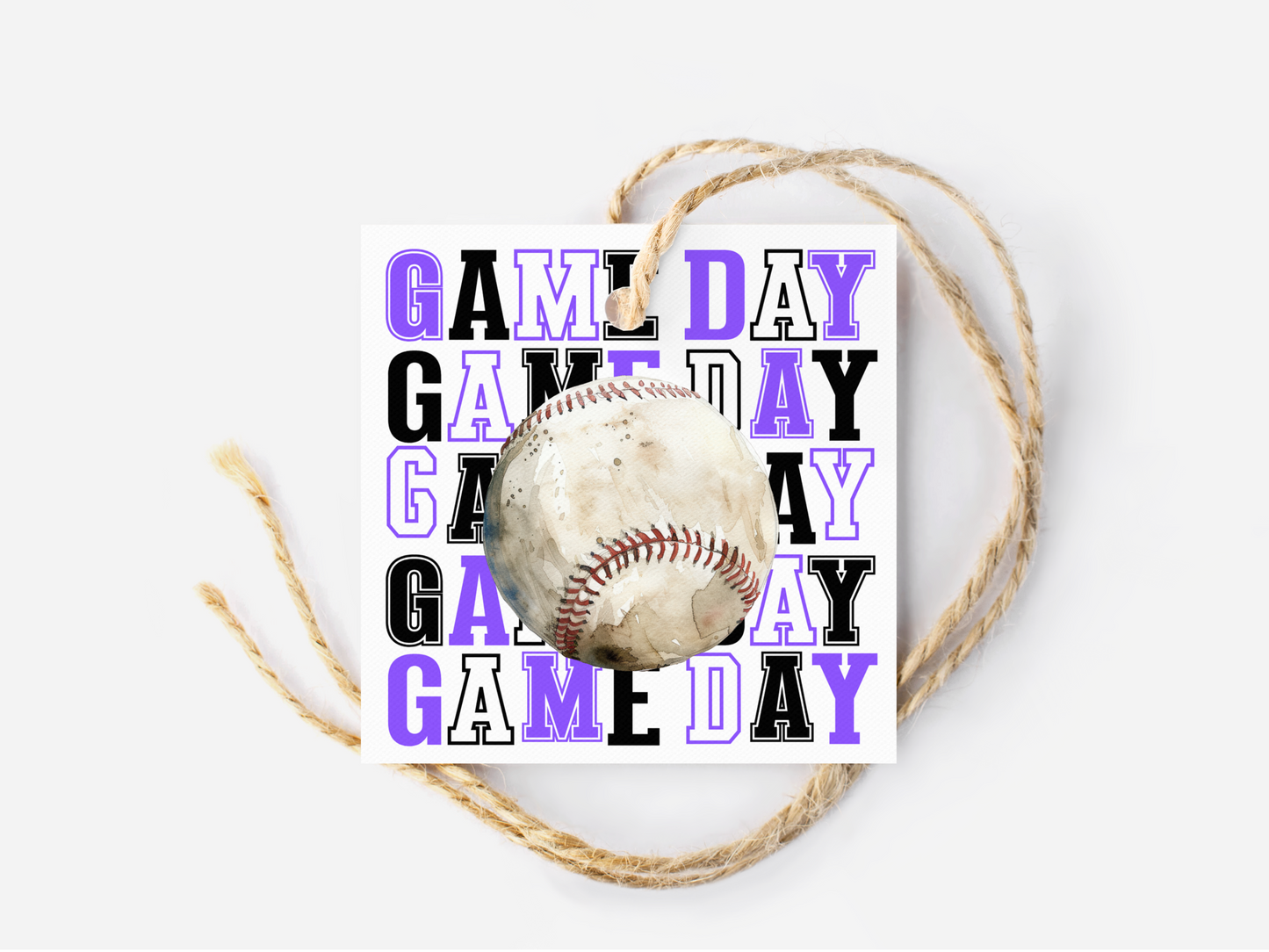 Baseball Game Day Treat Tags