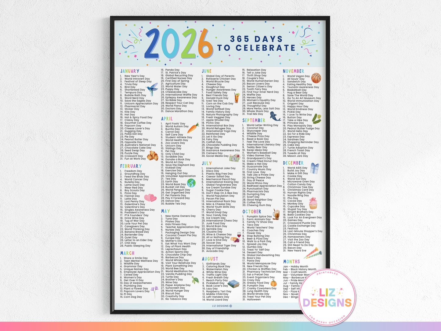 2026 National Days Calendar