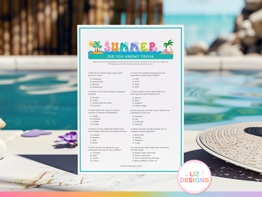 Did You Know? Summer Trivia Game