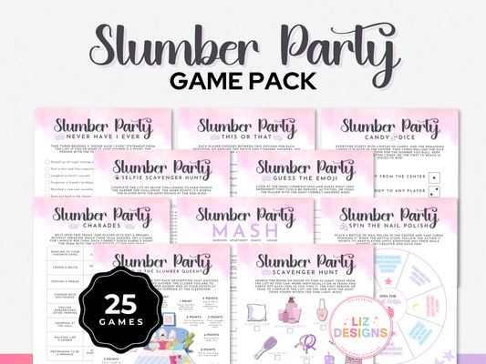 Slumber Party Game Pack