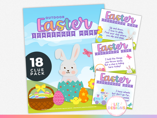 Easter Outdoor Scavenger Hunt Cards