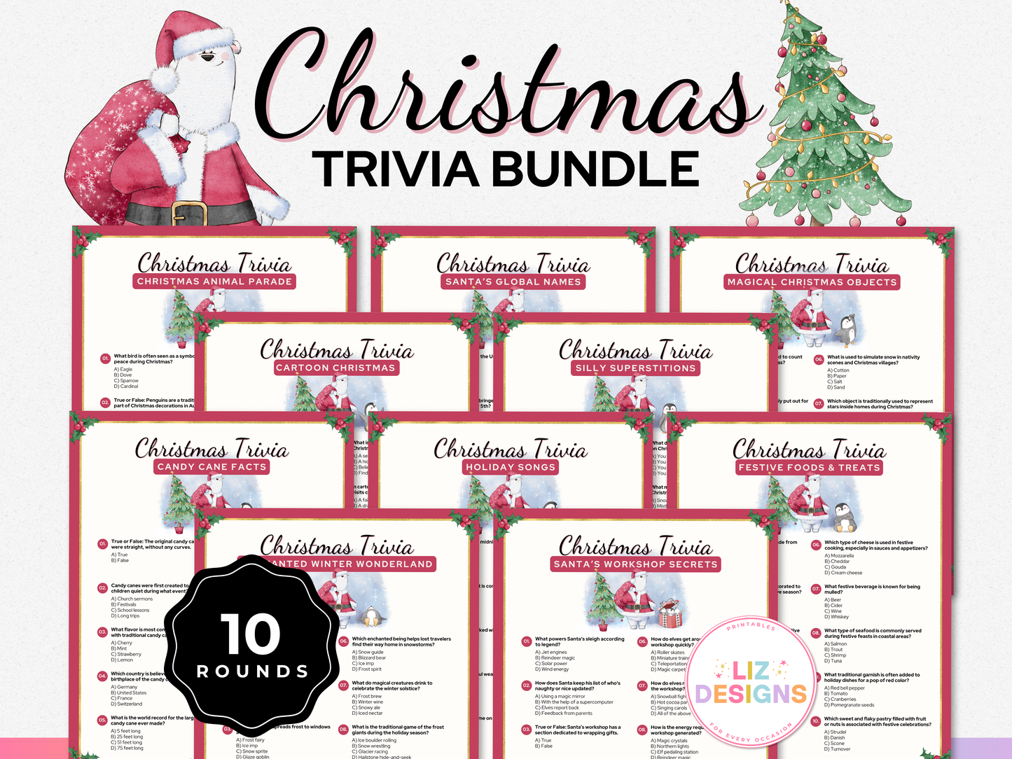 Christmas Trivia Game Bundle