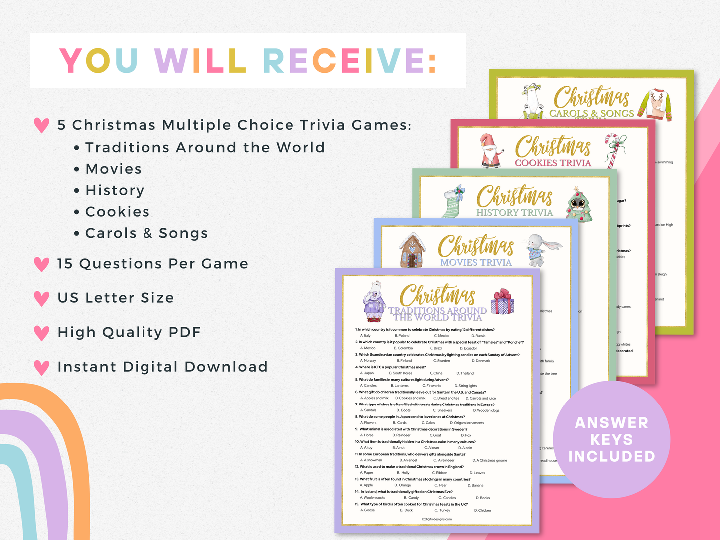 Christmas Trivia Game Bundle