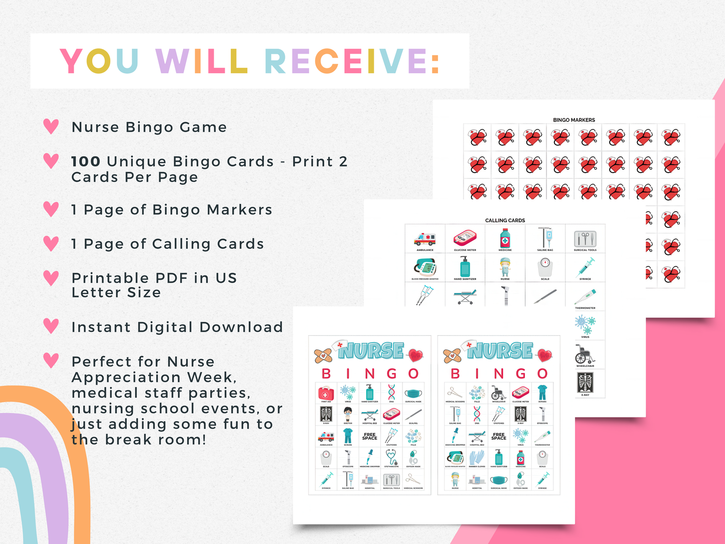 Nurse Bingo Cards