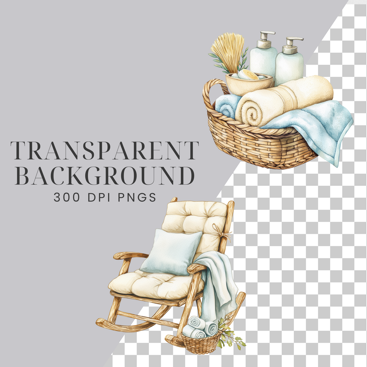 Winter Spa Clipart Pack
