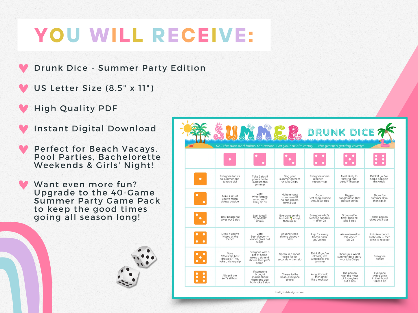 Drunk Dice - Summer Edition