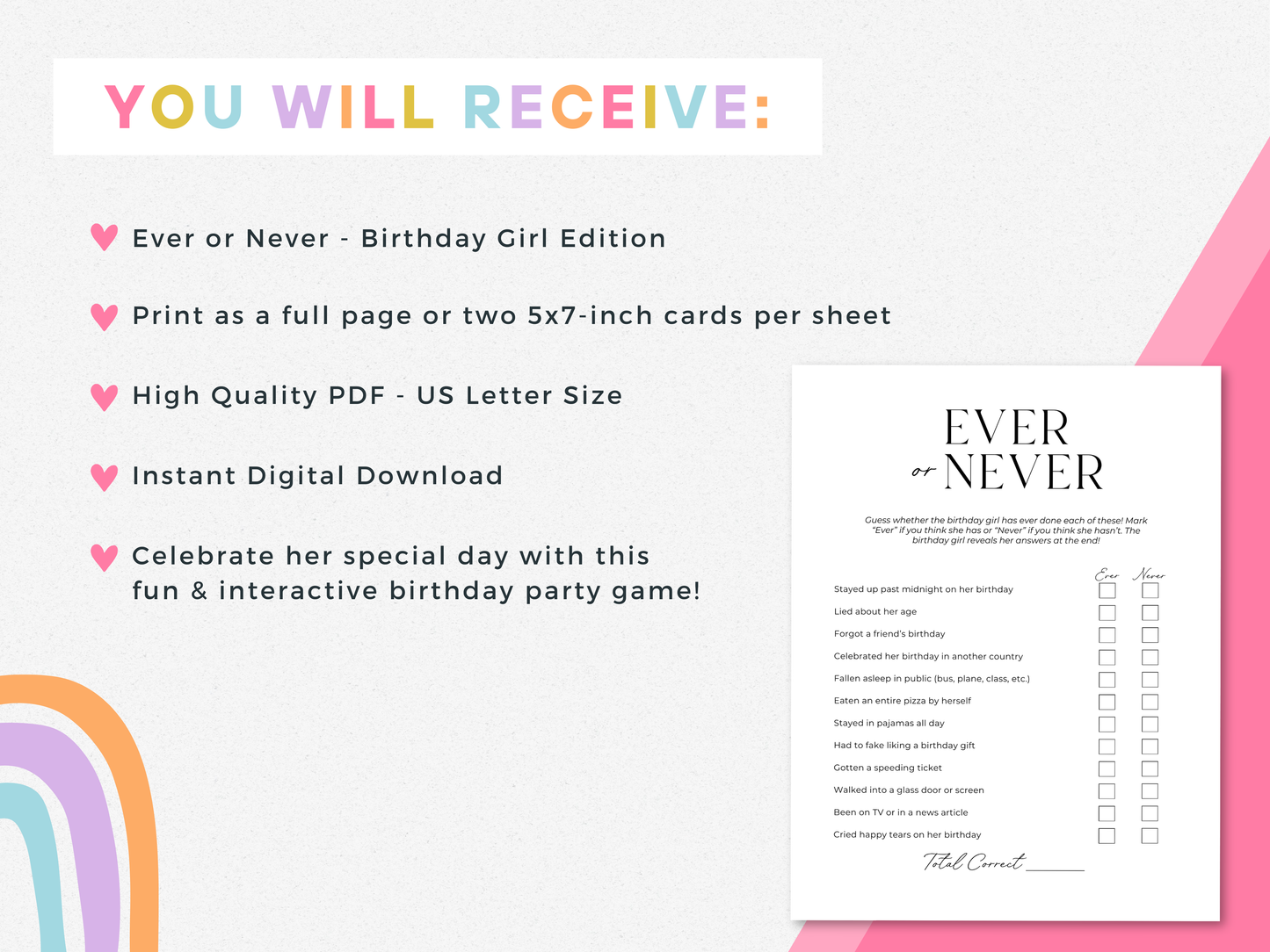 Ever or Never - Birthday Girl Edition