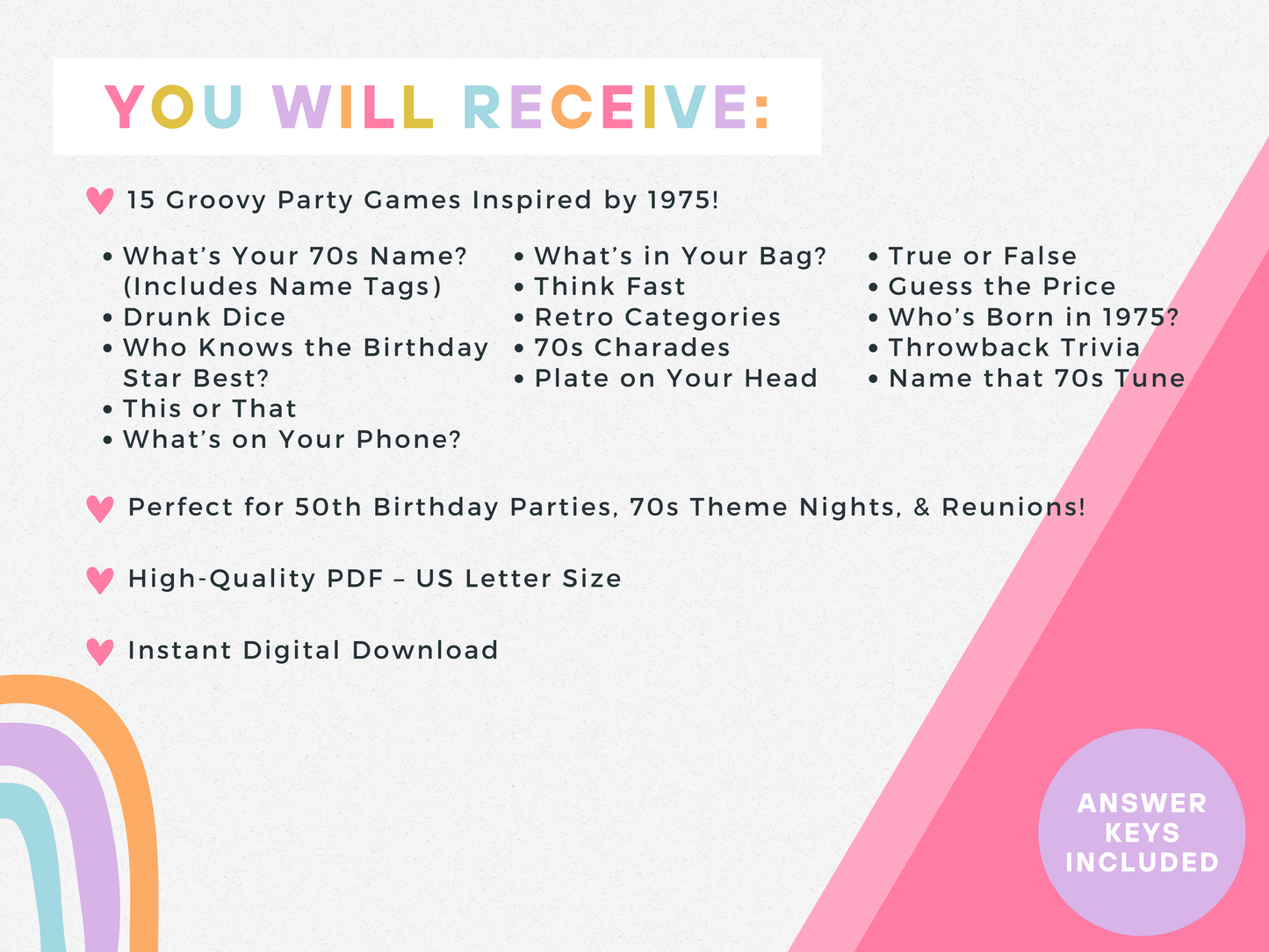 Born in 1975 Party Game Pack