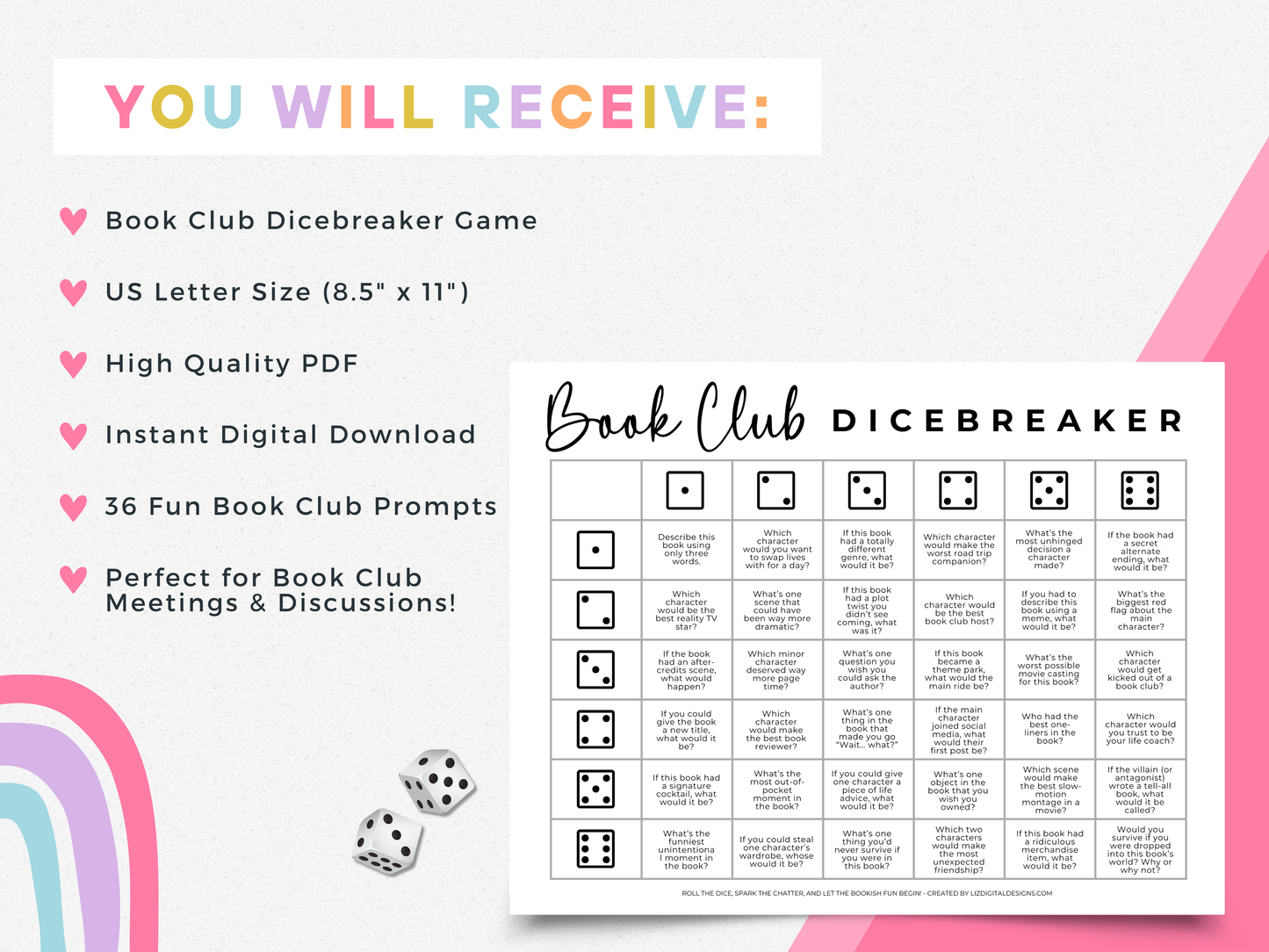 Book Club Dicebreaker