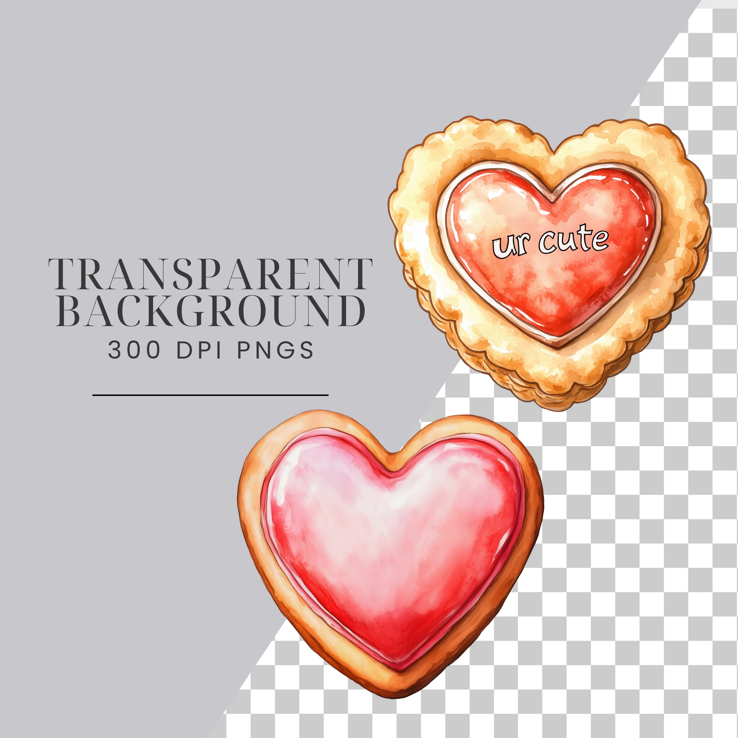 Valentine's Day Cookies Clipart Pack