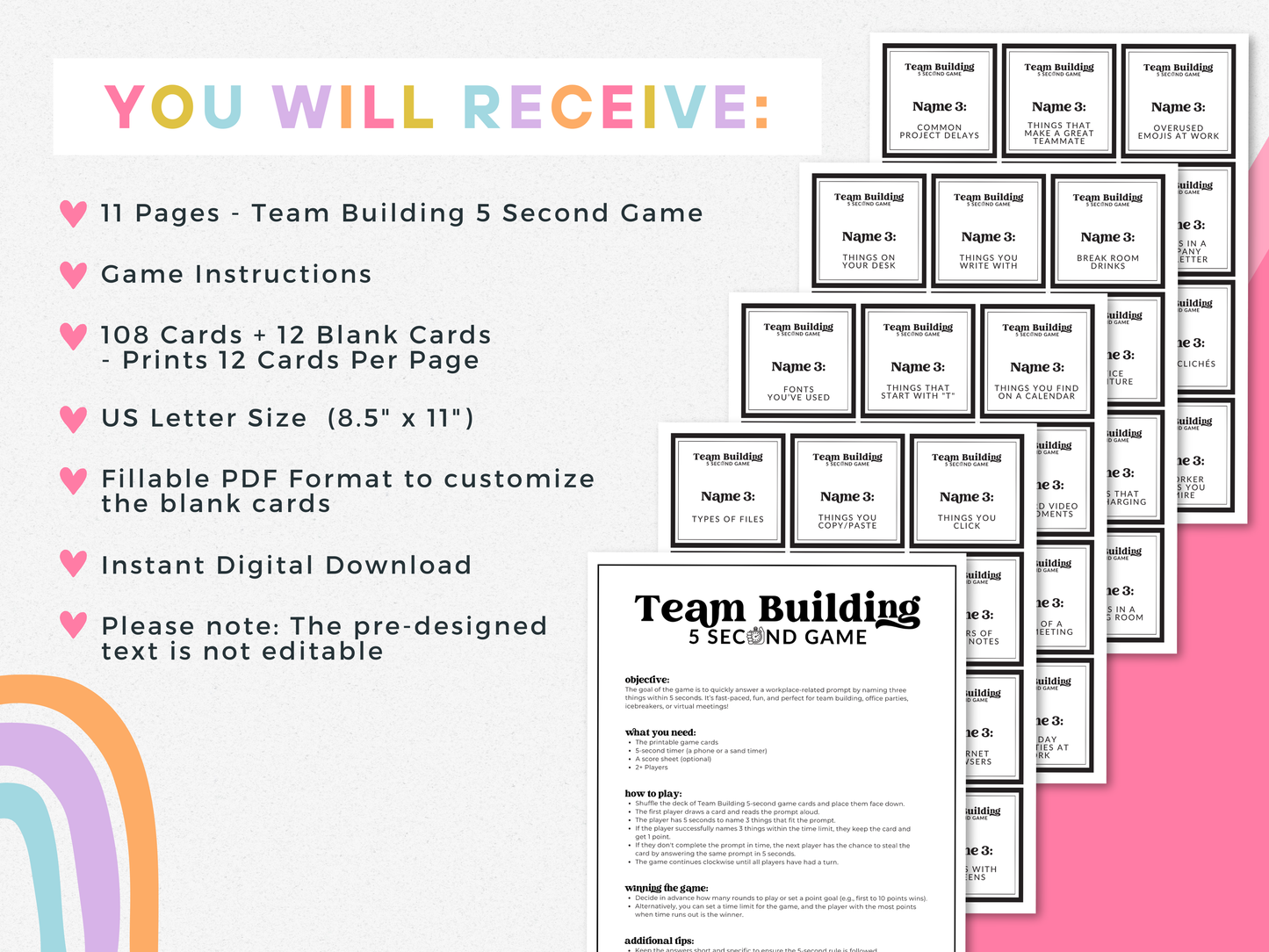 Team Building 5 Second Game