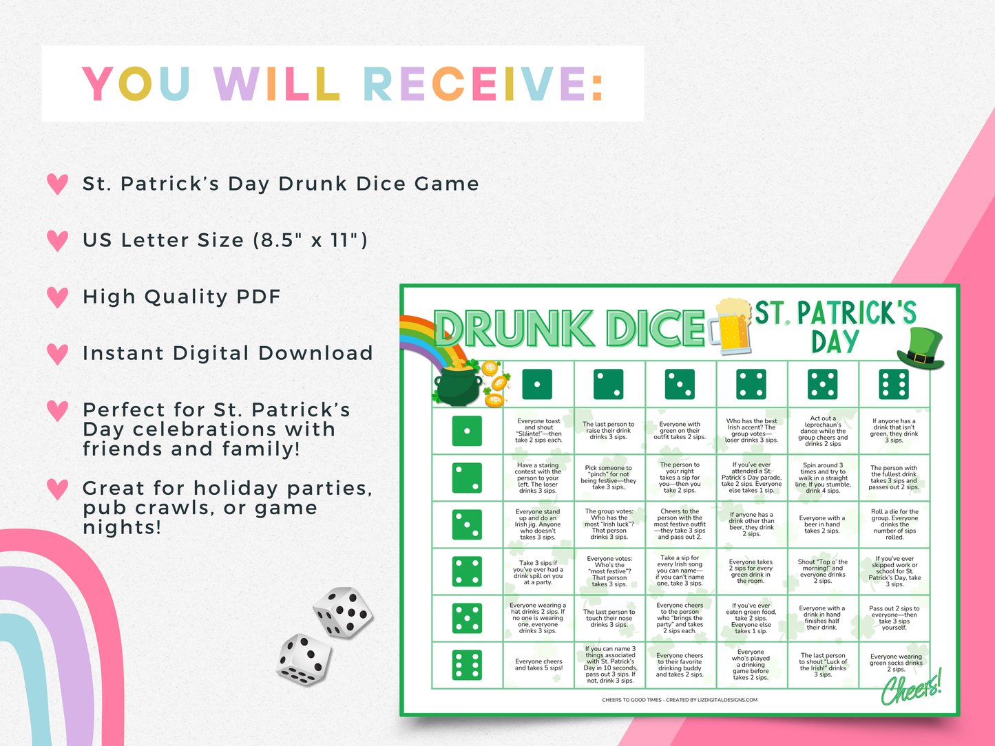 Drunk Dice - St. Patrick's Day Edition
