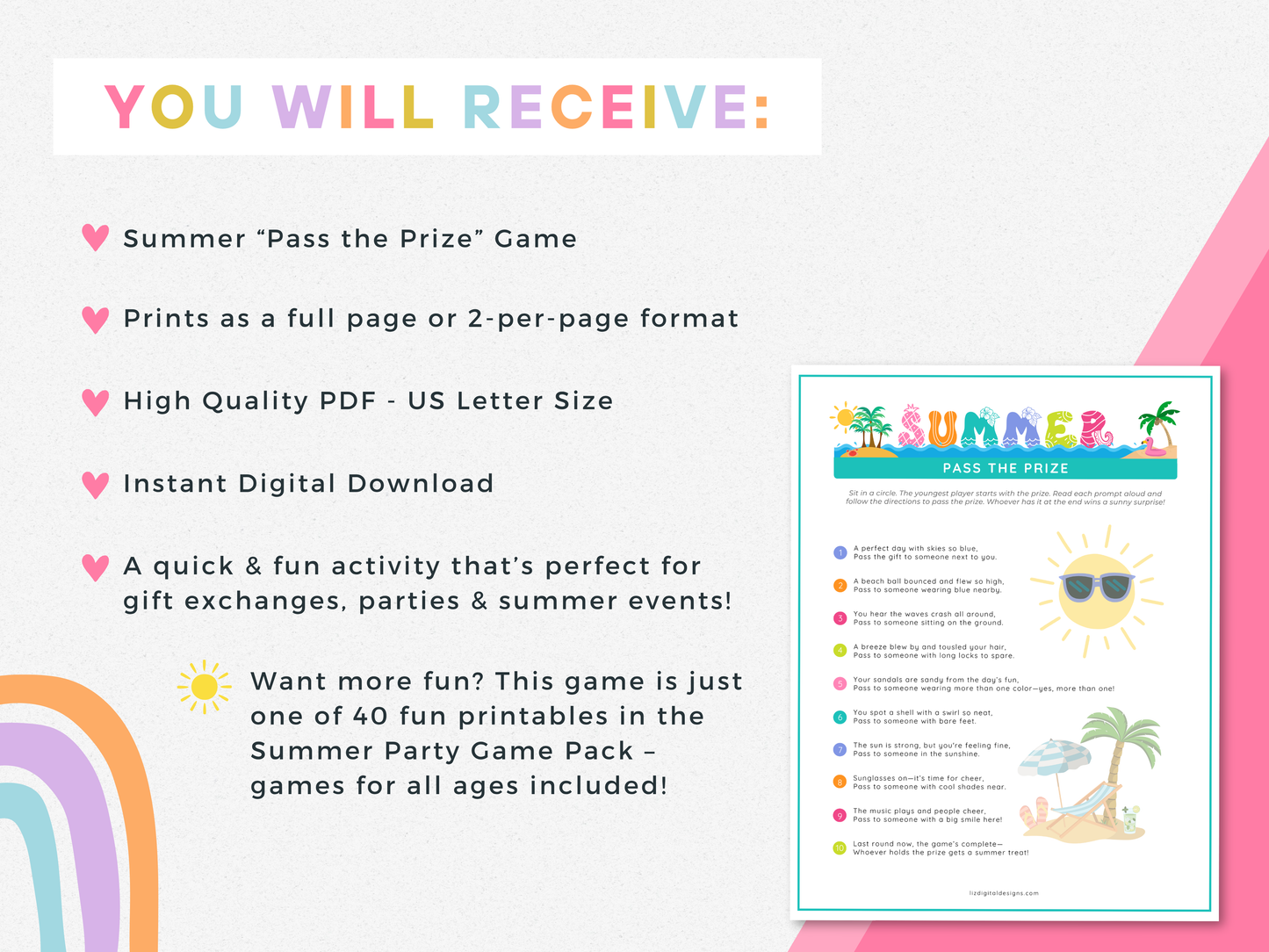 Pass the Prize - Summer Edition