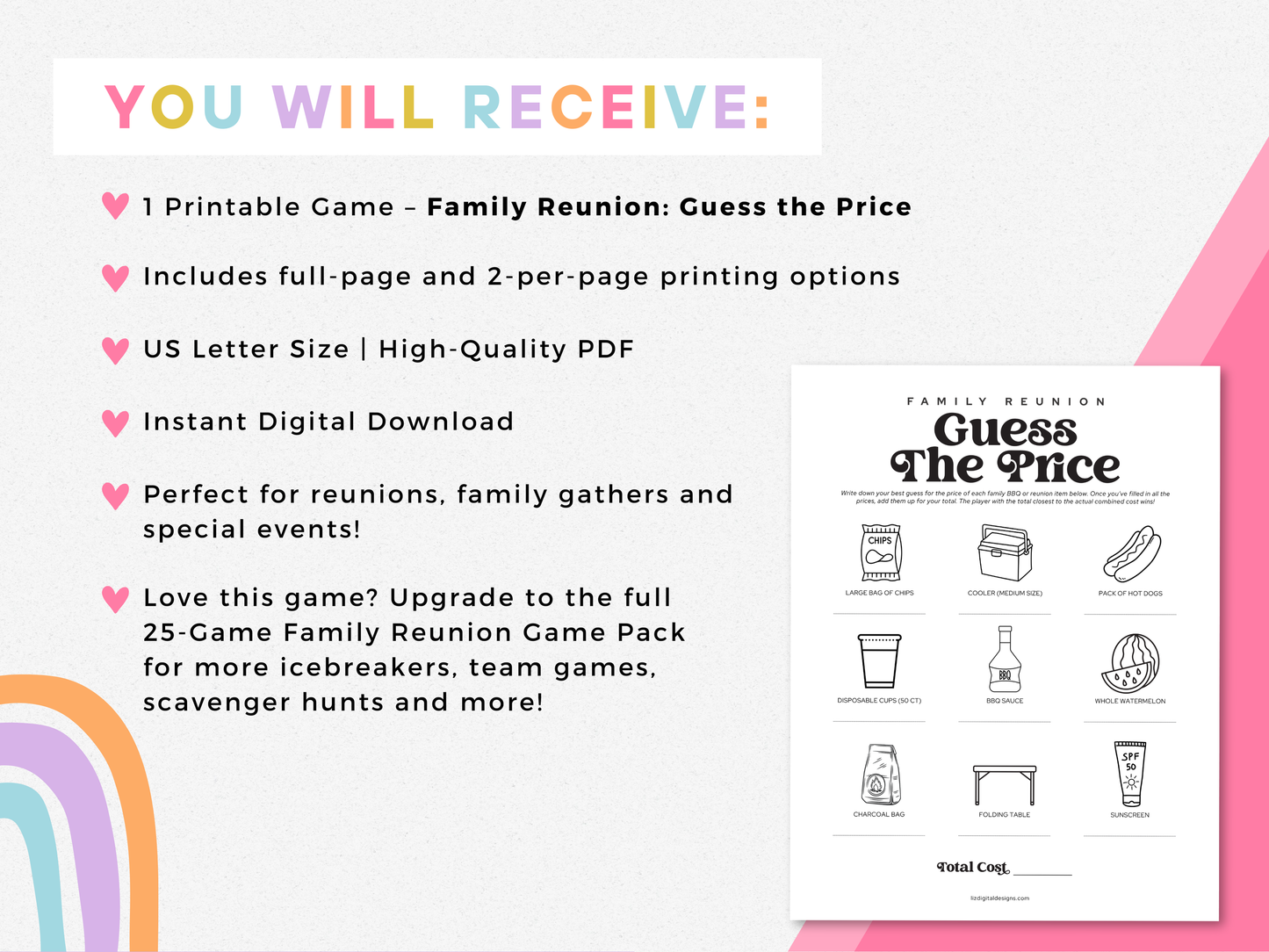 Family Reunion - Guess the Price Game