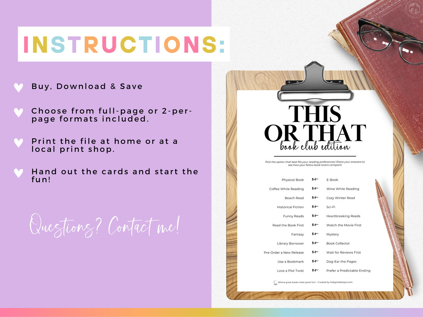 This or That - Book Club Edition
