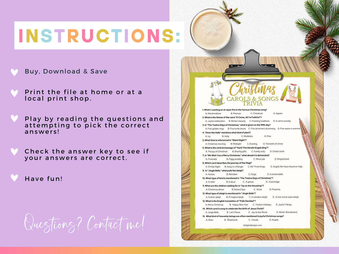 Christmas Carols & Songs Trivia