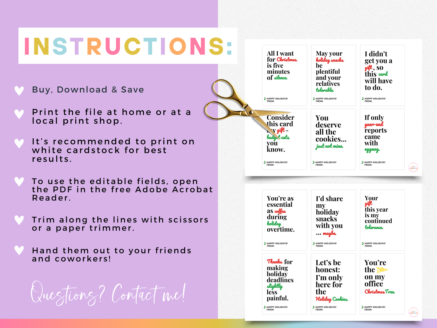 Funny Christmas Cards for Coworkers