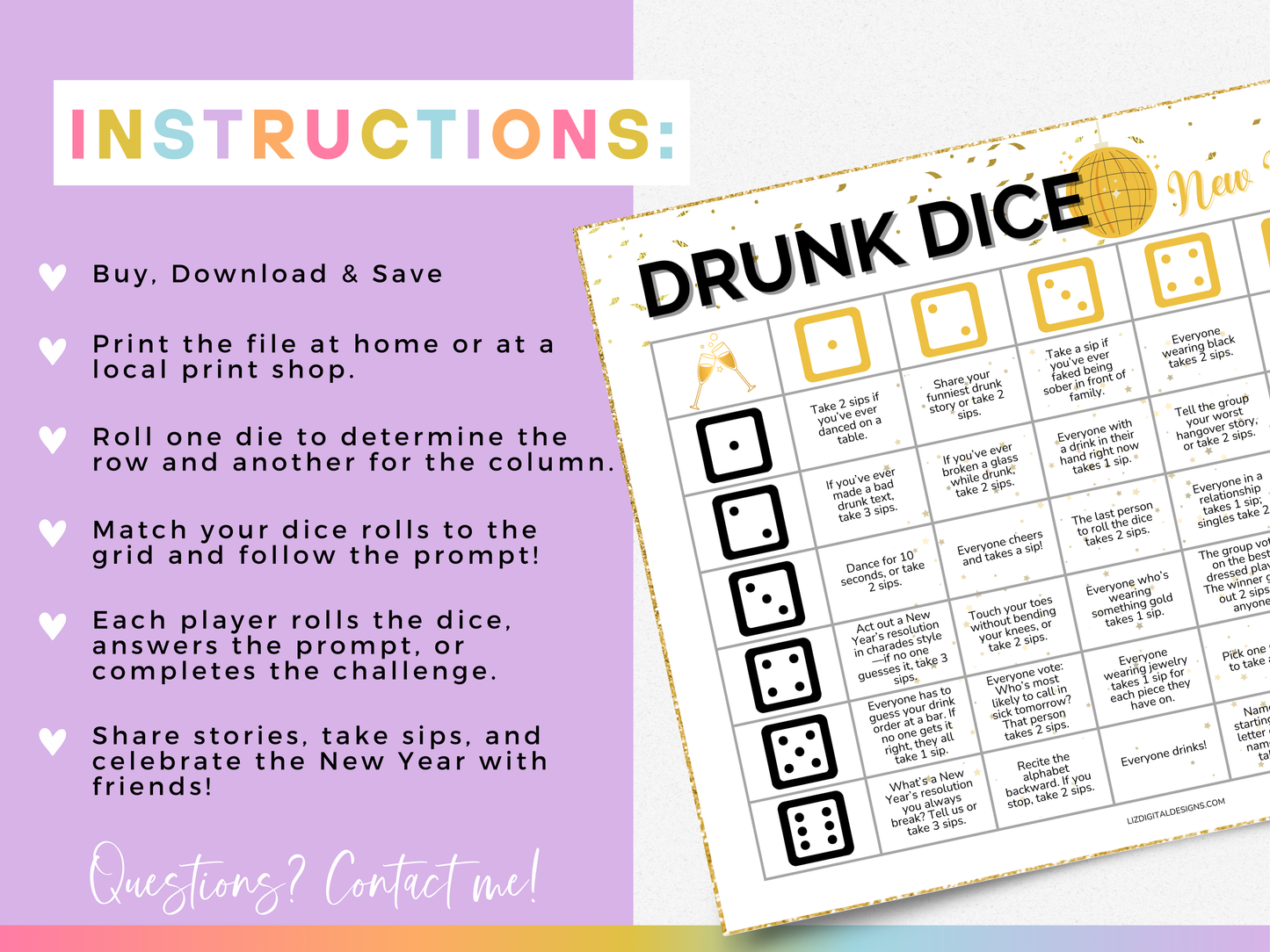 Drunk Dice - New Year's Eve Edition