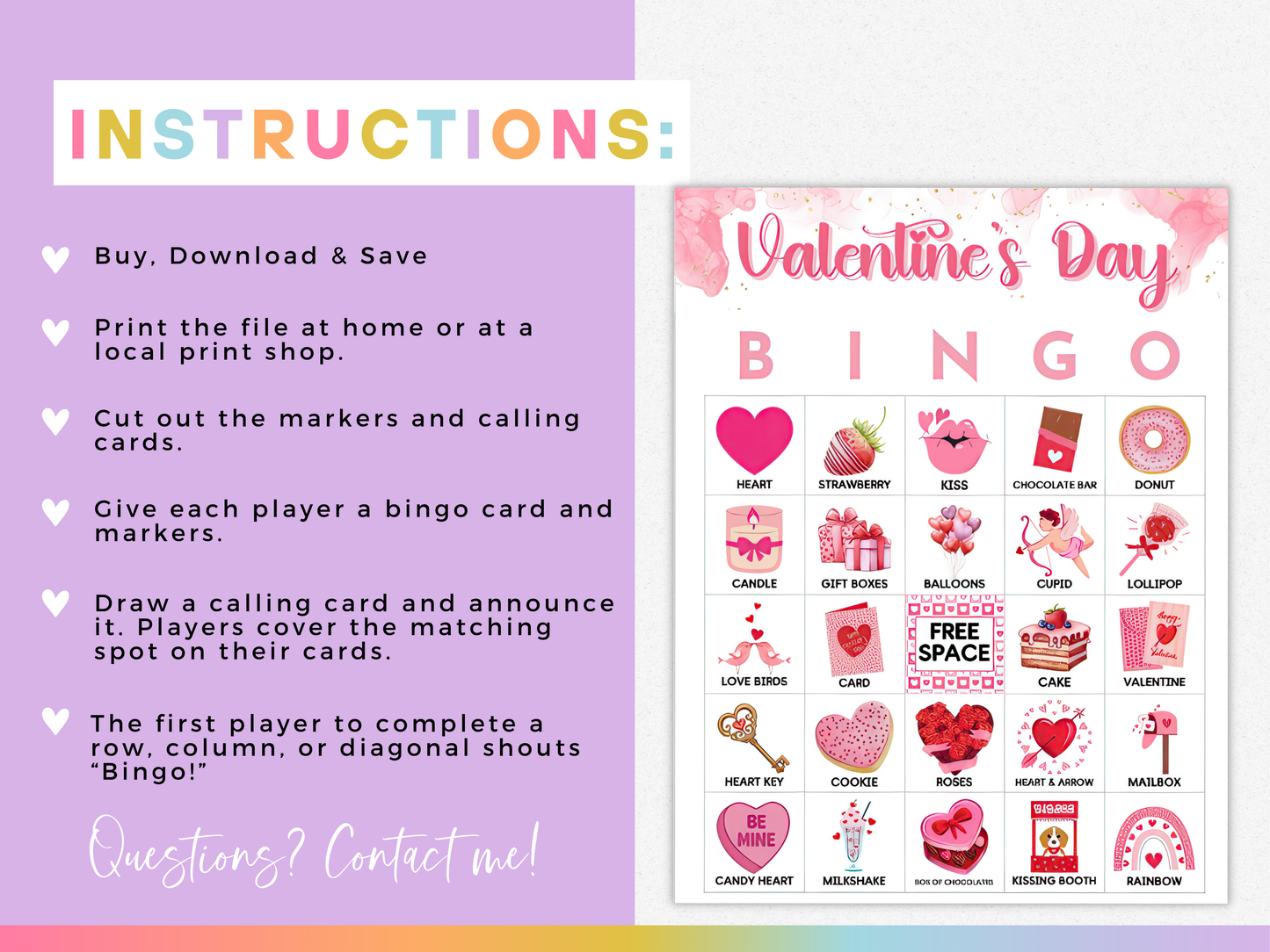 Valentine's Day Bingo Cards