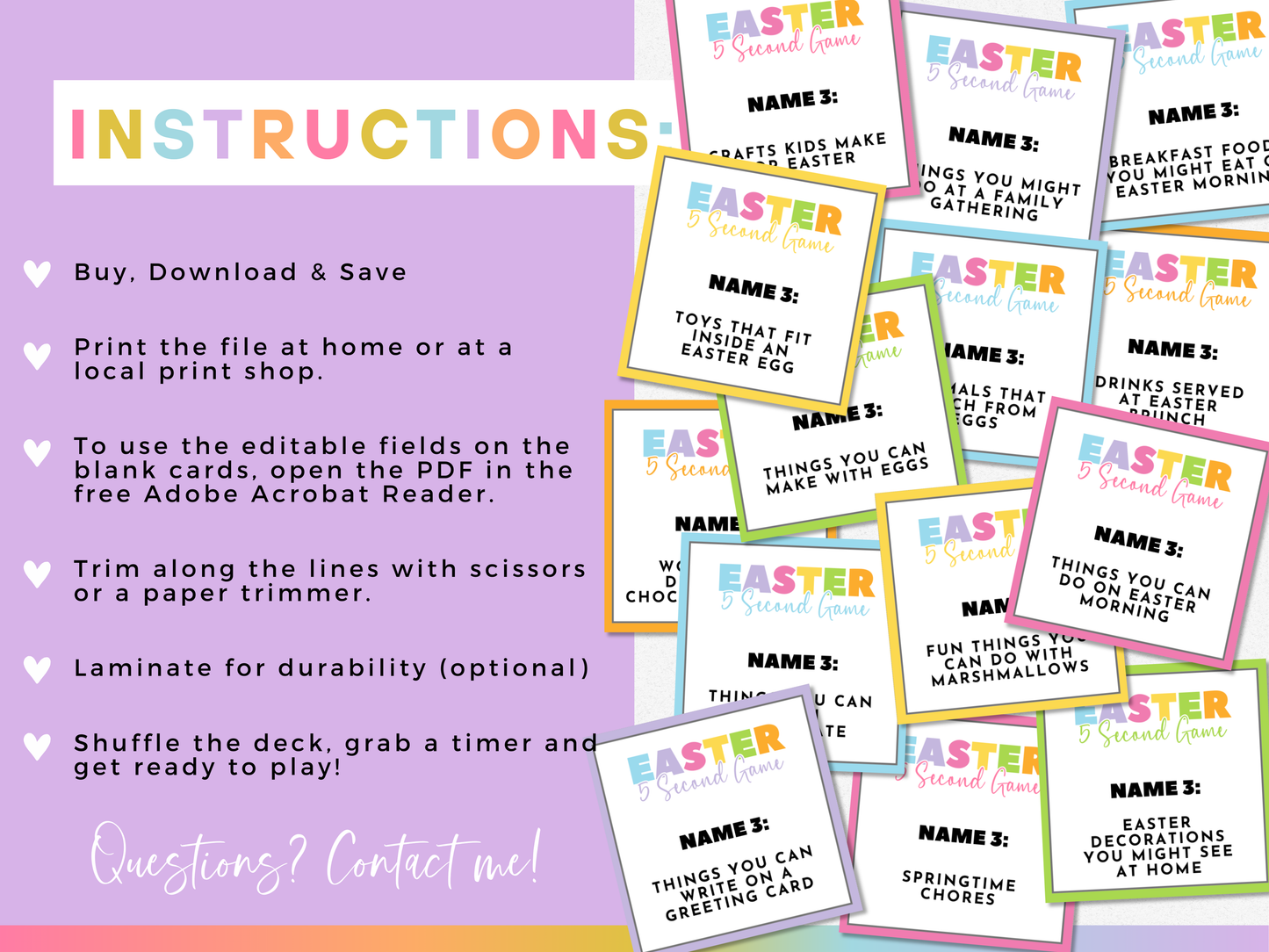 Easter 5 Second Game