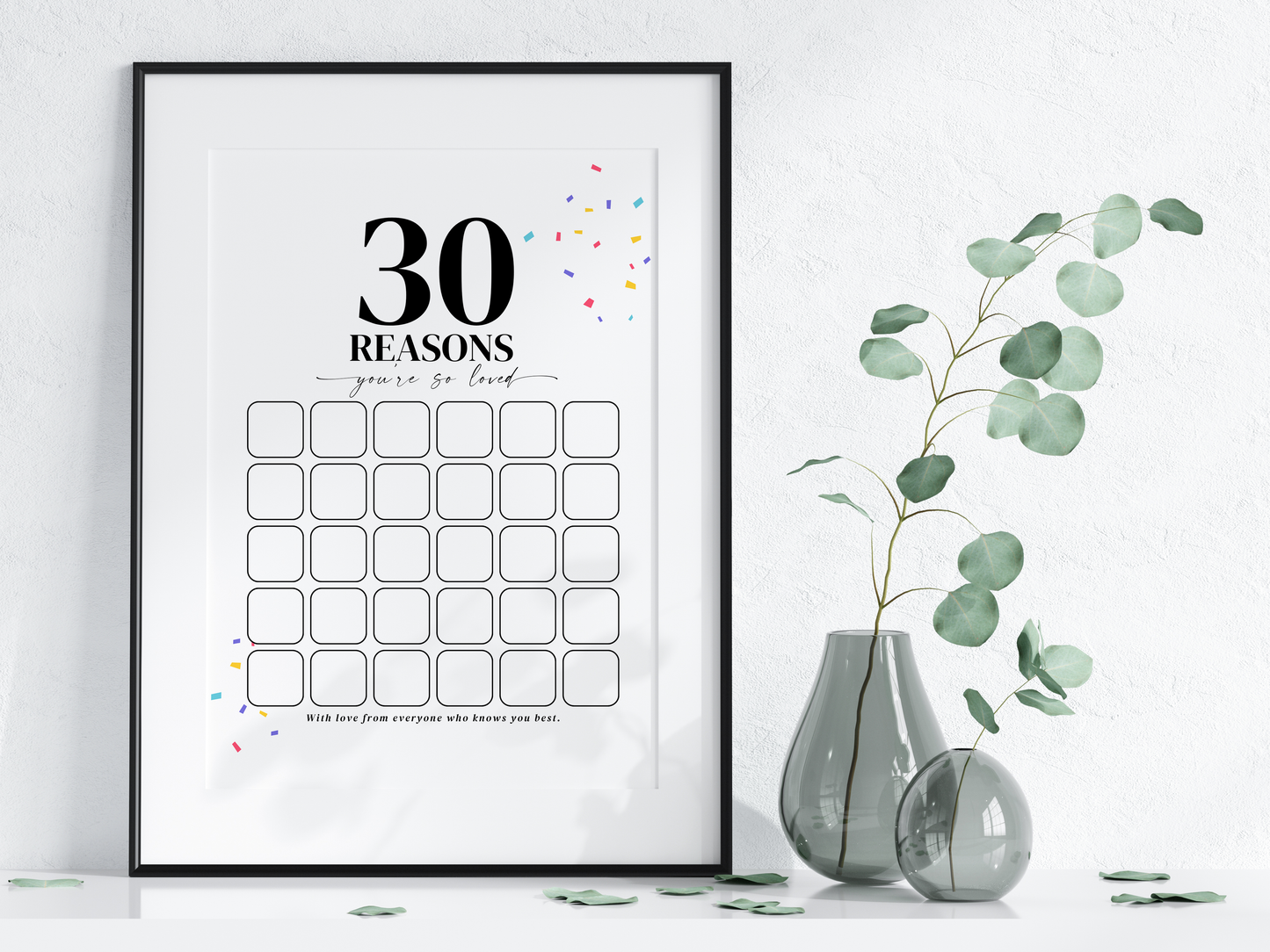 30 Reasons You're So Loved - Birthday Keepsake