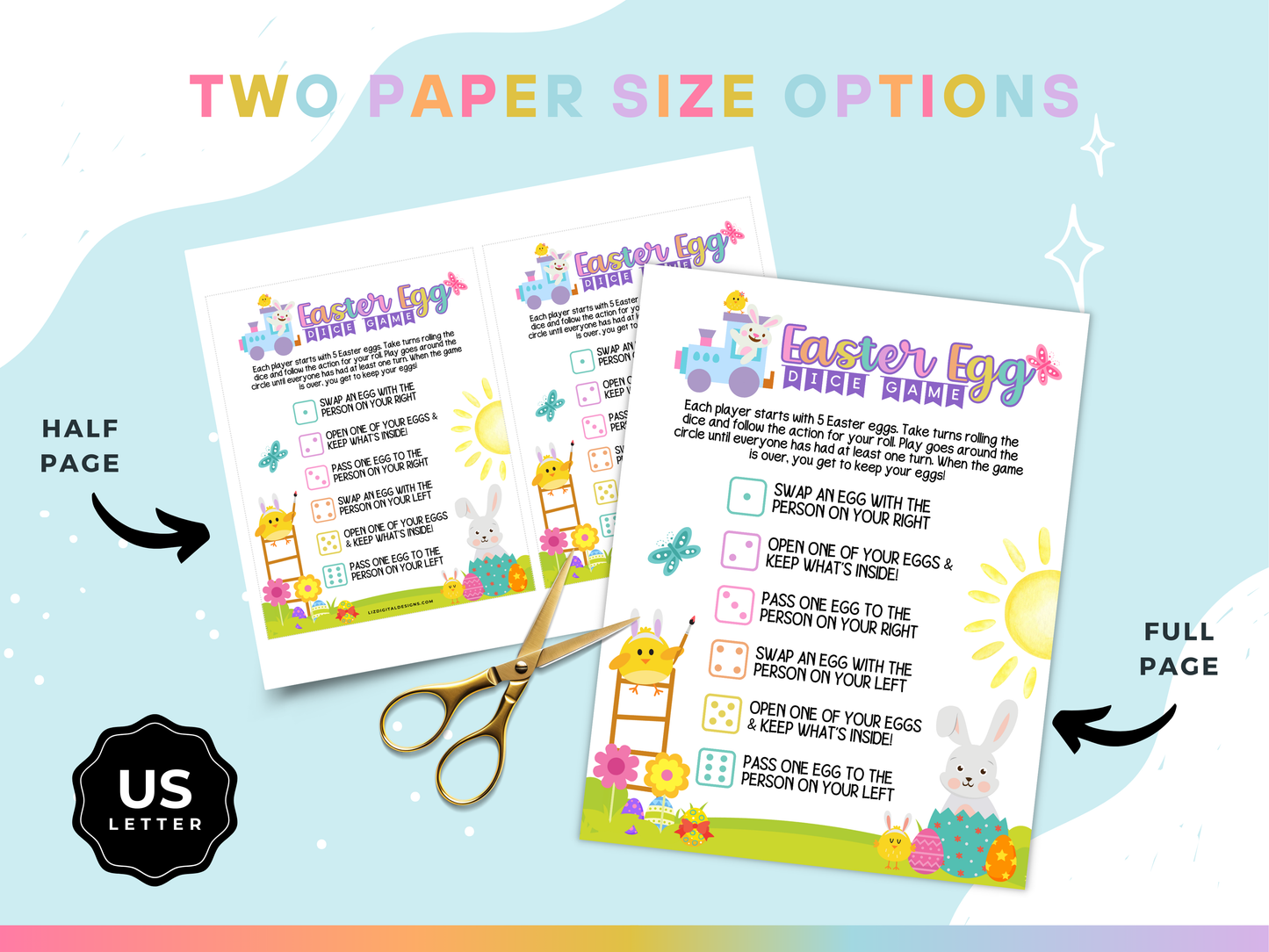Easter Egg Dice Exchange Game
