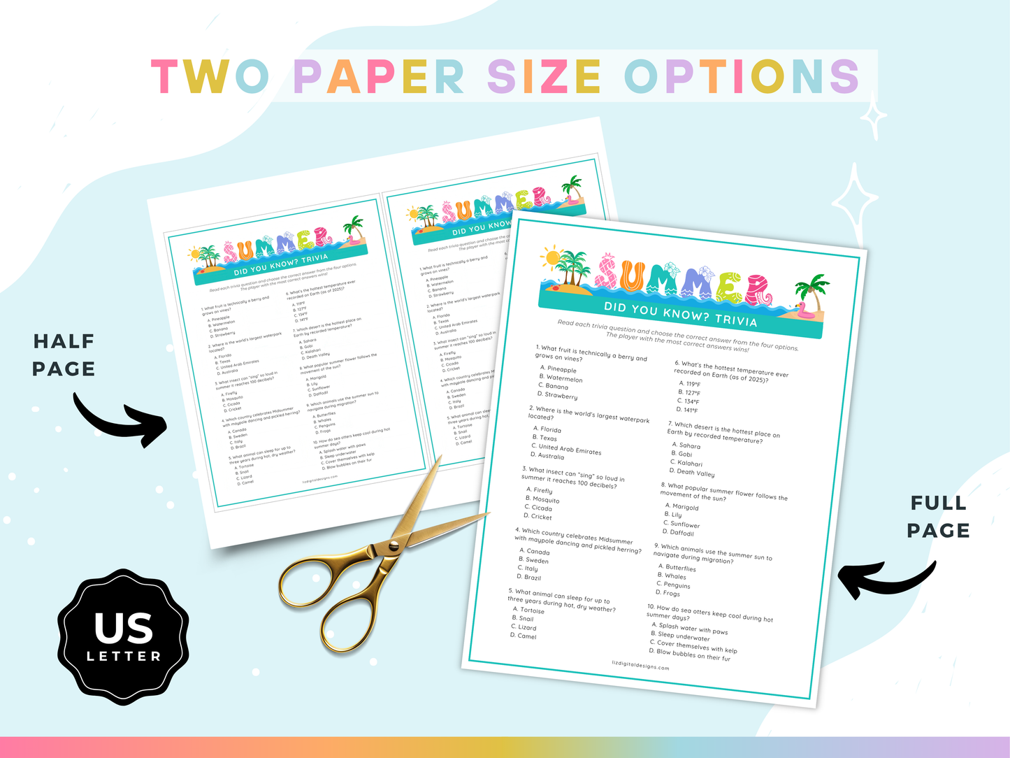 Did You Know? Summer Trivia Game