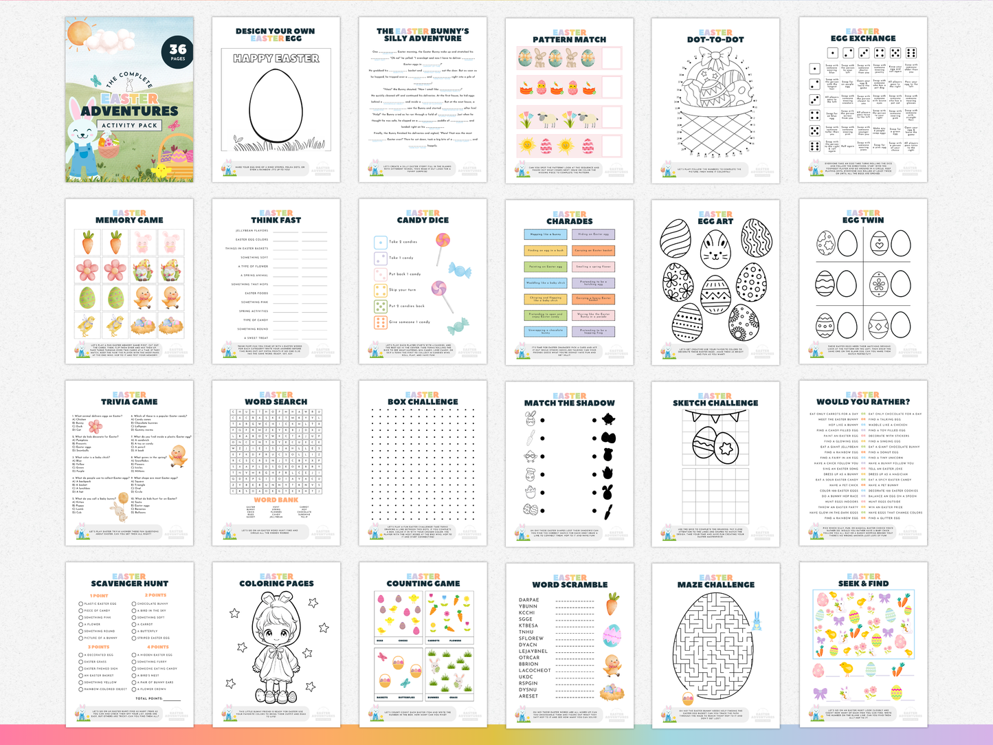Easter Adventures Activity Pack
