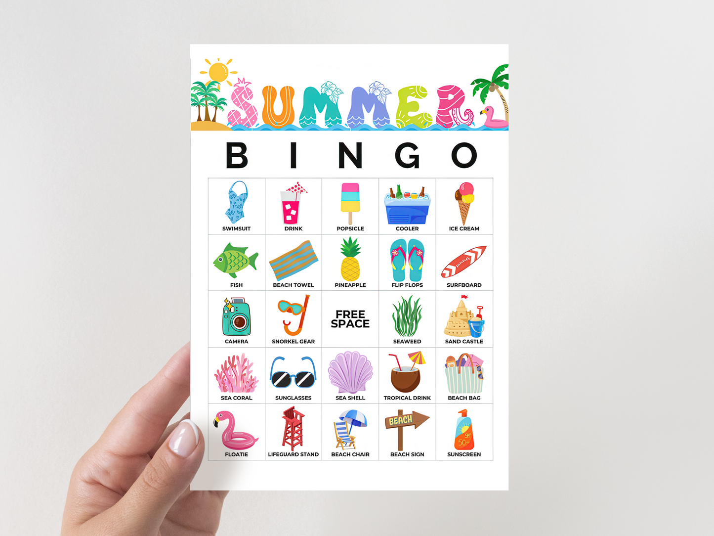 Summer Bingo Cards