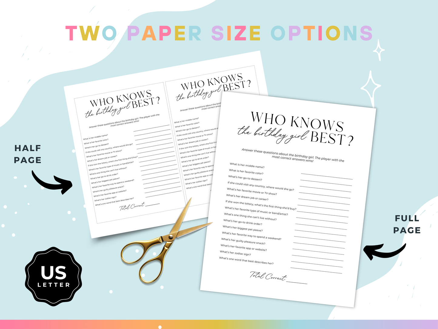 Who Knows the Birthday Girl Best? - Birthday Party Game
