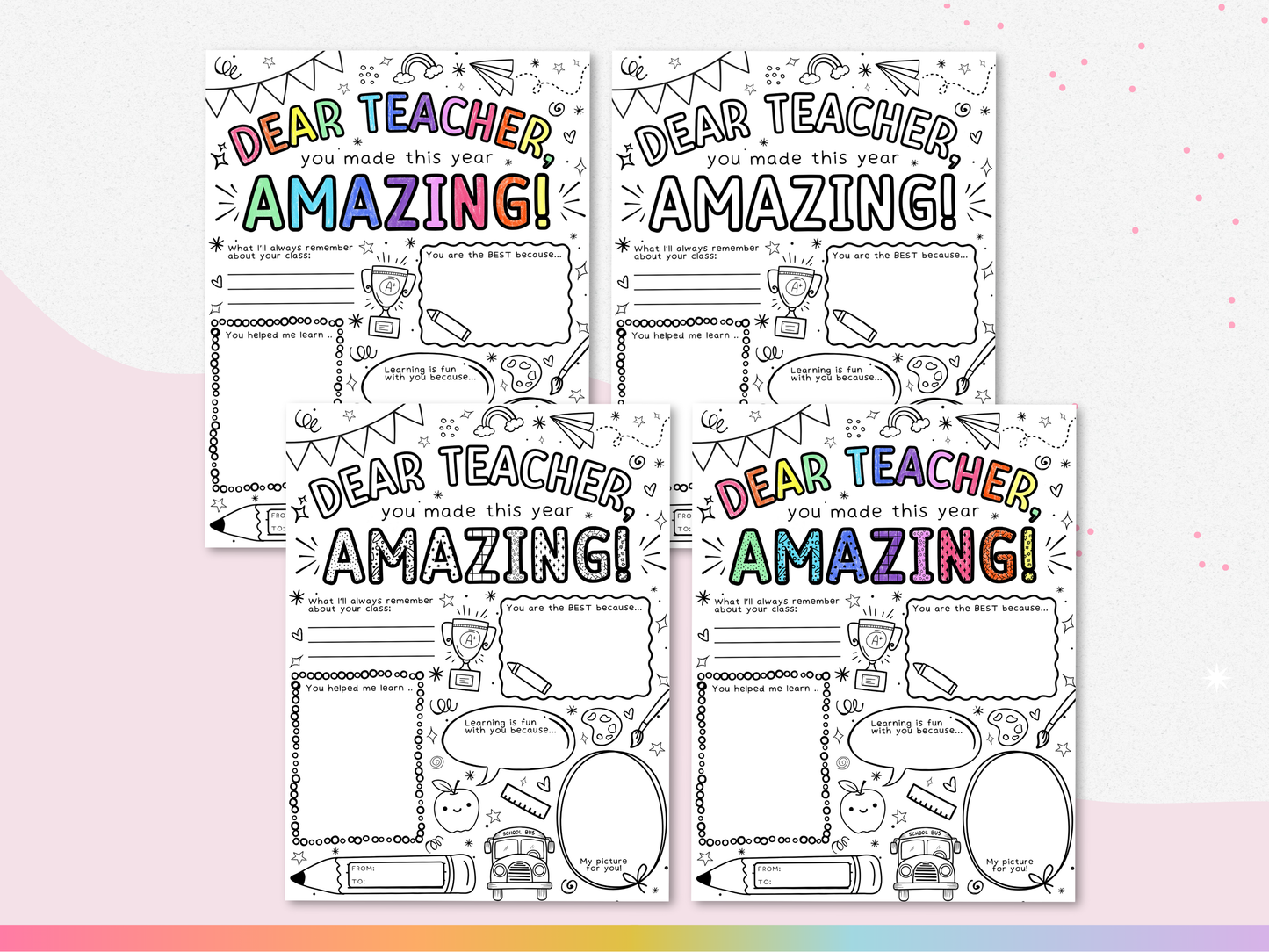 Teacher Appreciation Coloring Page