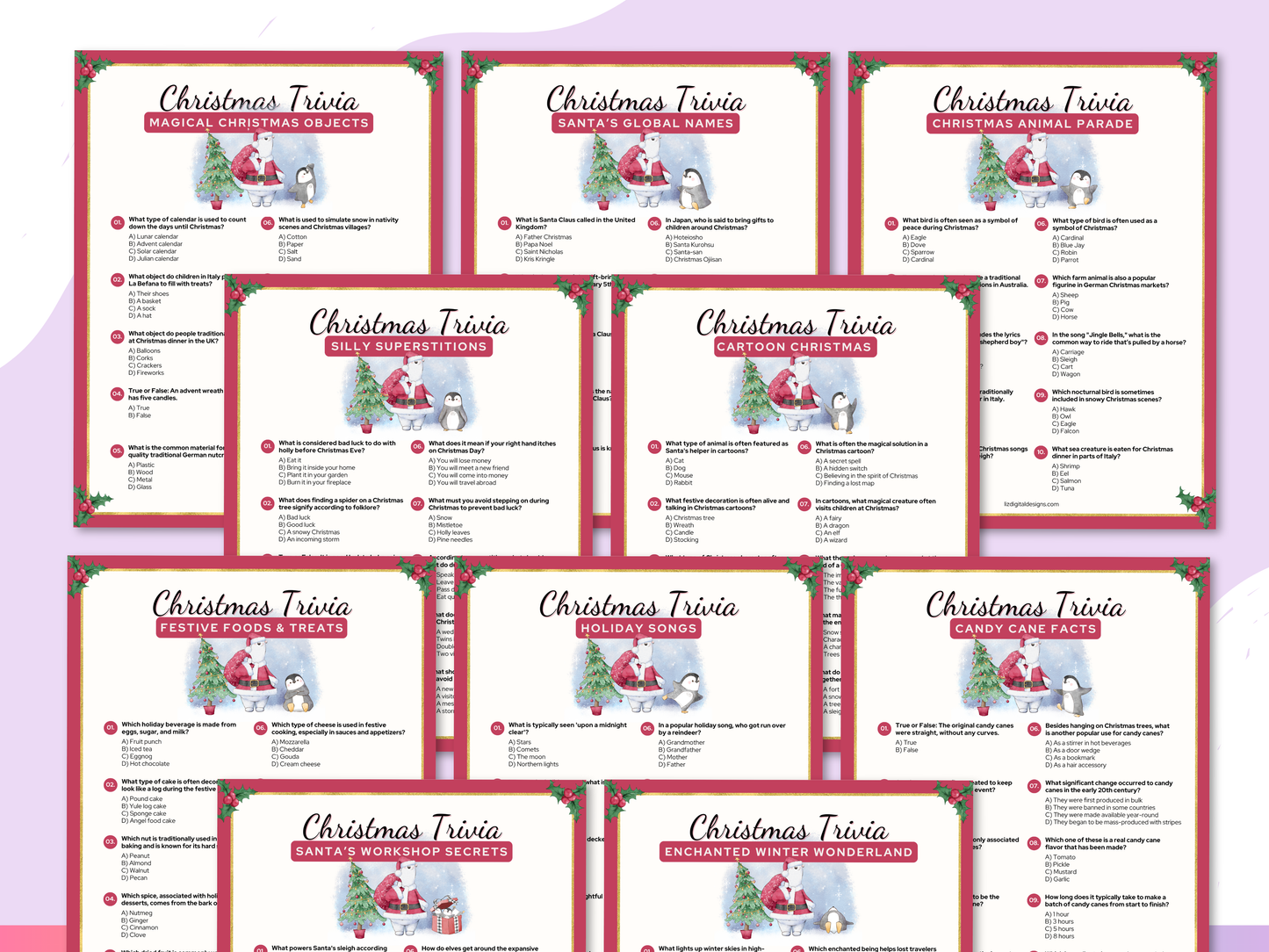 Christmas Trivia Game Bundle