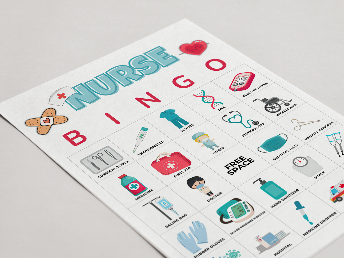 Nurse Bingo Cards