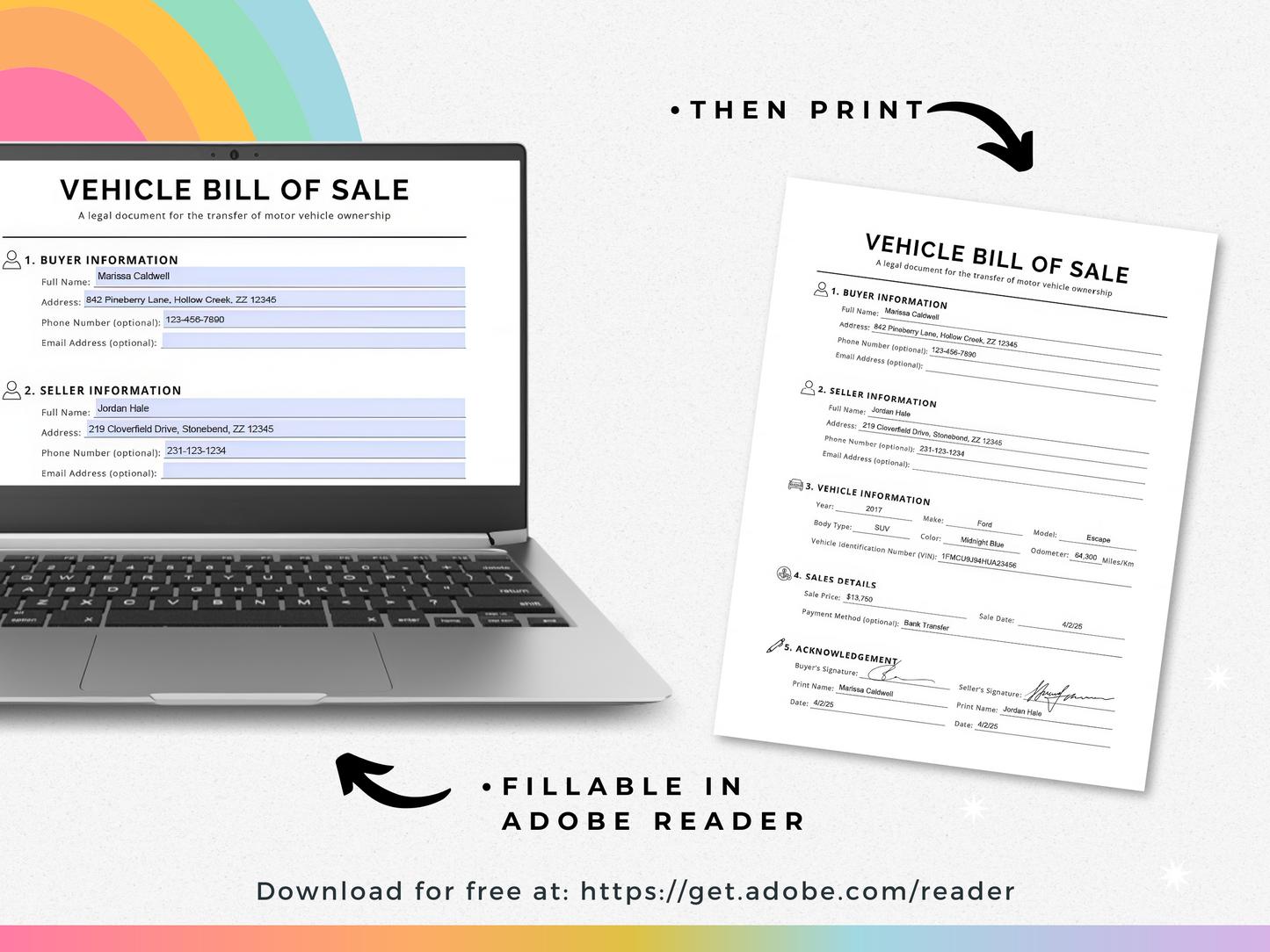 Vehicle Bill of Sale